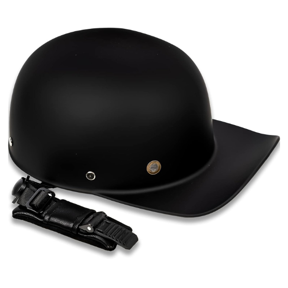 Baseball Style Cap Retro Motorcycle Helmet Unisex-Adult - DOT Approved