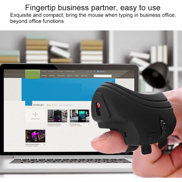 Finger Mouse, 2.4ghz Handheld Ergonomic Trackball Mouse