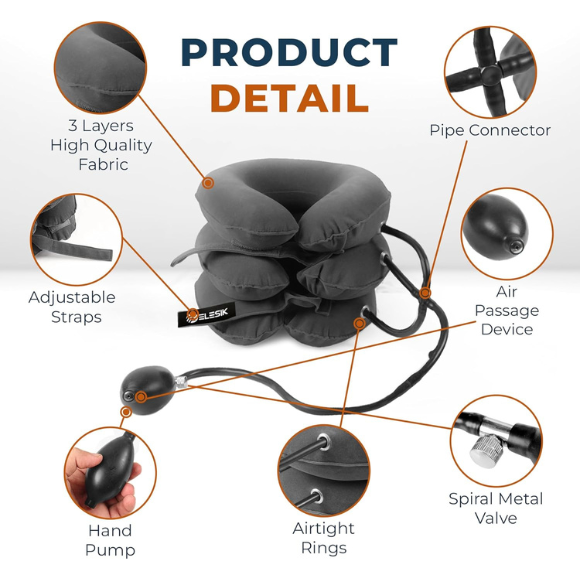 Neck Stretcher & Cervical Traction Device – Neck Brace for Pain Relief and Support