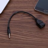 Xewsqmlo 3.5mm Male to USB 2.0 Female Car AUX Stereo Audio Adapter Cable