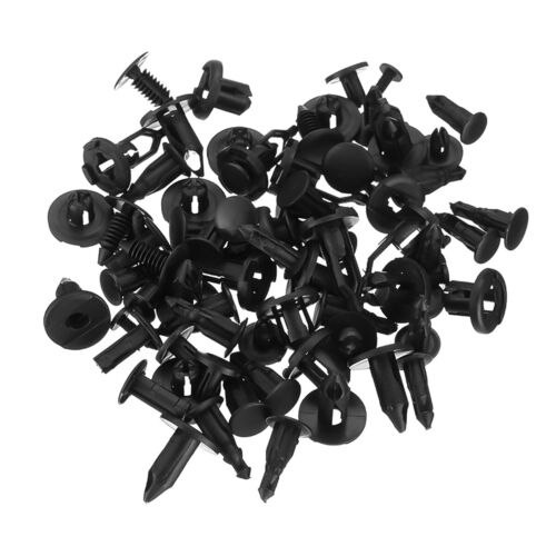 200 Pcs Push Bumper Fastener Rivet Clips with 6 Size Auto Body Retainer Clips