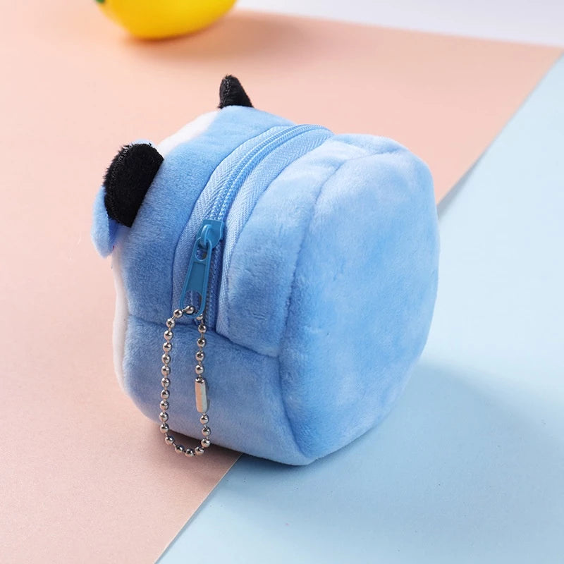 Mini Panda Plush Coin Purse – Cute Cartoon Zipper Wallet, Soft & Portable, 3.15"