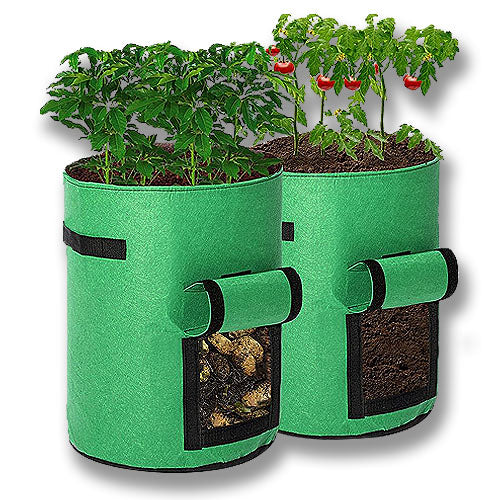 2 Pack❗️10 Gallon PREMIUM Potato Grow Bags with Access Flap & Aeration Hole, Heavy Duty Fabric