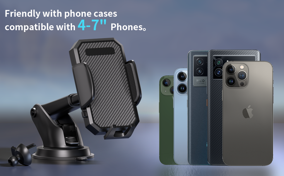 Universal 360 Degree Rotating Windshield Support Smartphone Car Accessories Car Phone Holder