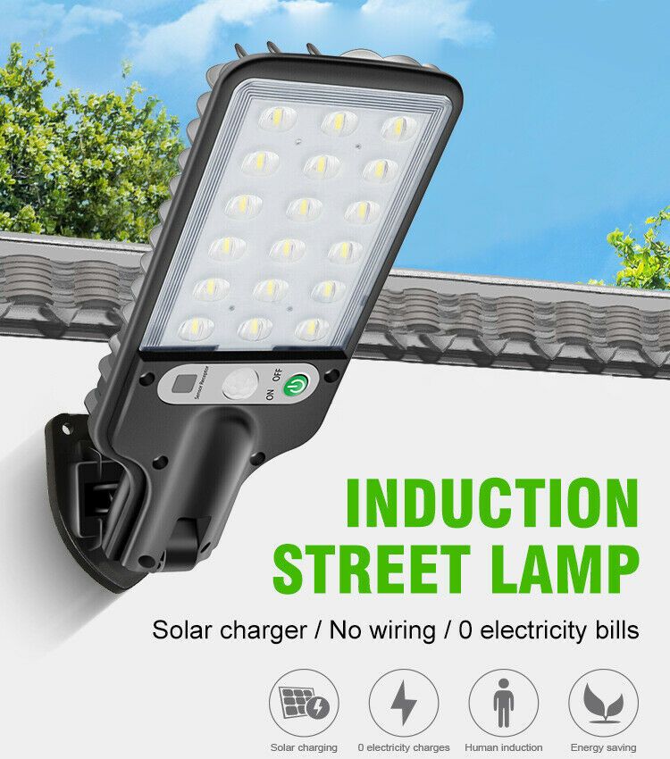 Super Bright 990000LM LED Solar Motion Sensor Light Outdoor Garden Street Lamp