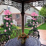 🌸 90cm Pink Artificial Flower Garland – Fake Ivy Vine for Home, Garden & Party Decor