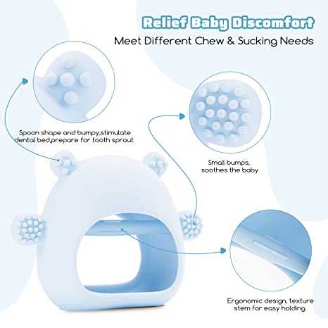 Silicone Baby Teething Toy for 0-6month Infants, for New Born