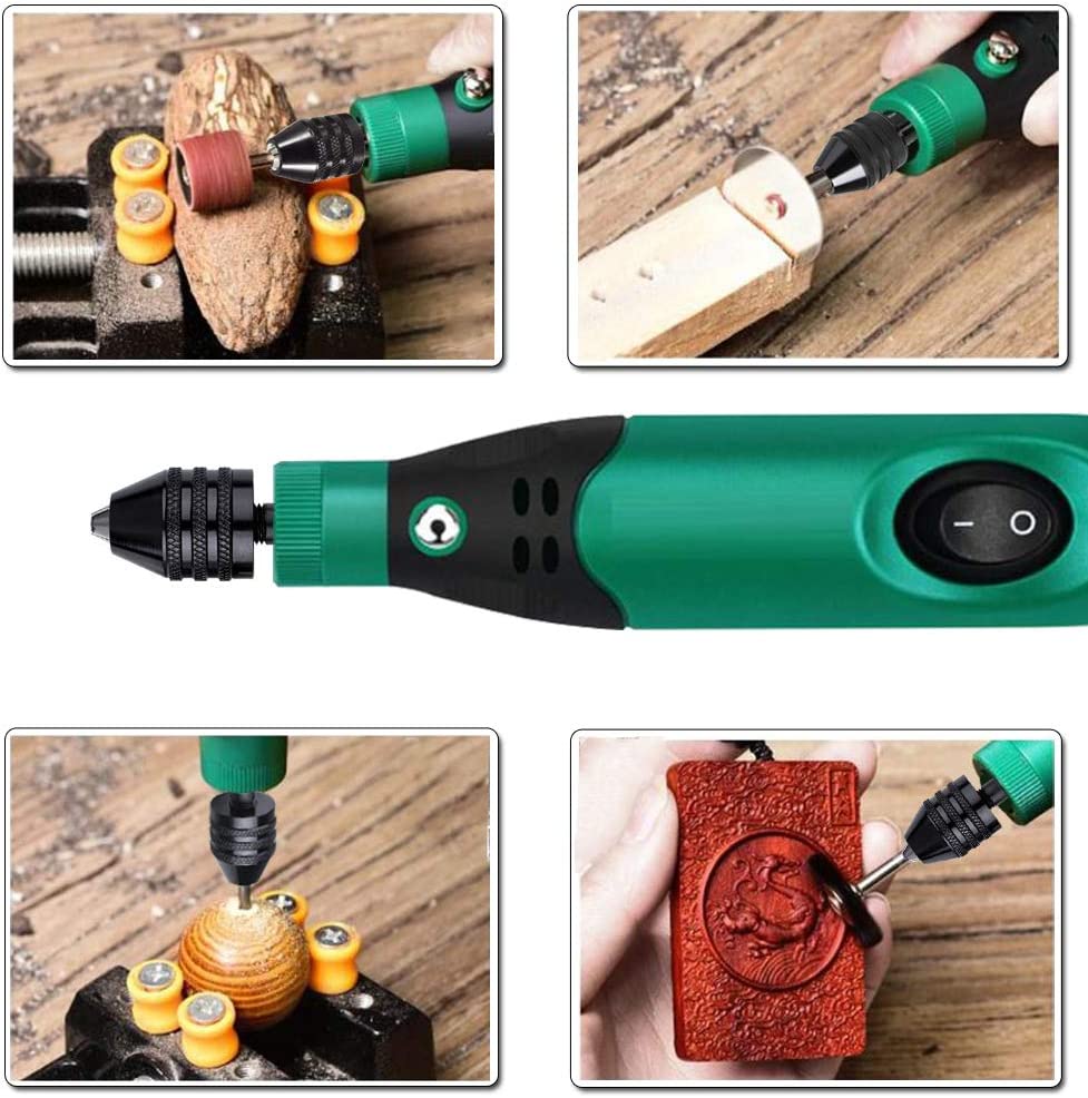 2 Pcs Hex Shank Keyless Drill Chuck, Quick Change Adapter Converter drill adapter
