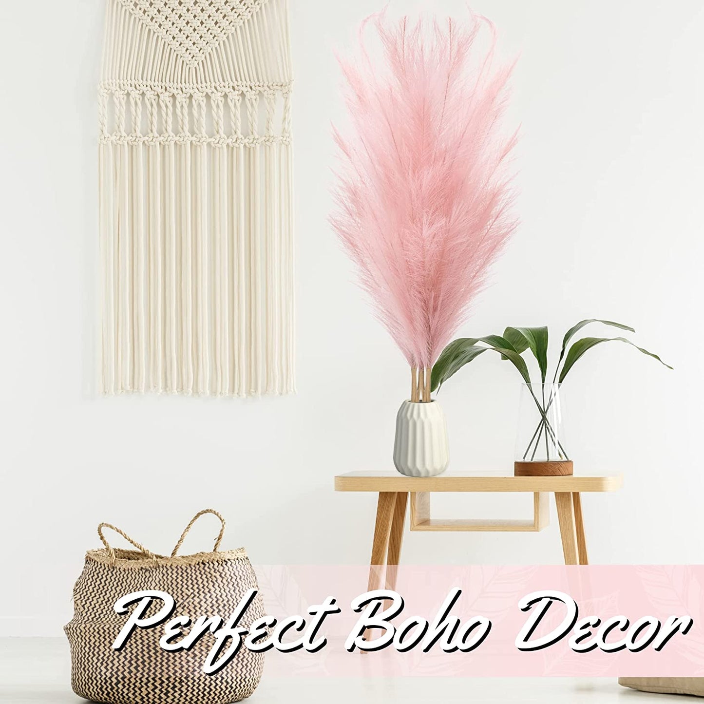 15 stems Pink Pampas Grass 20"-21"