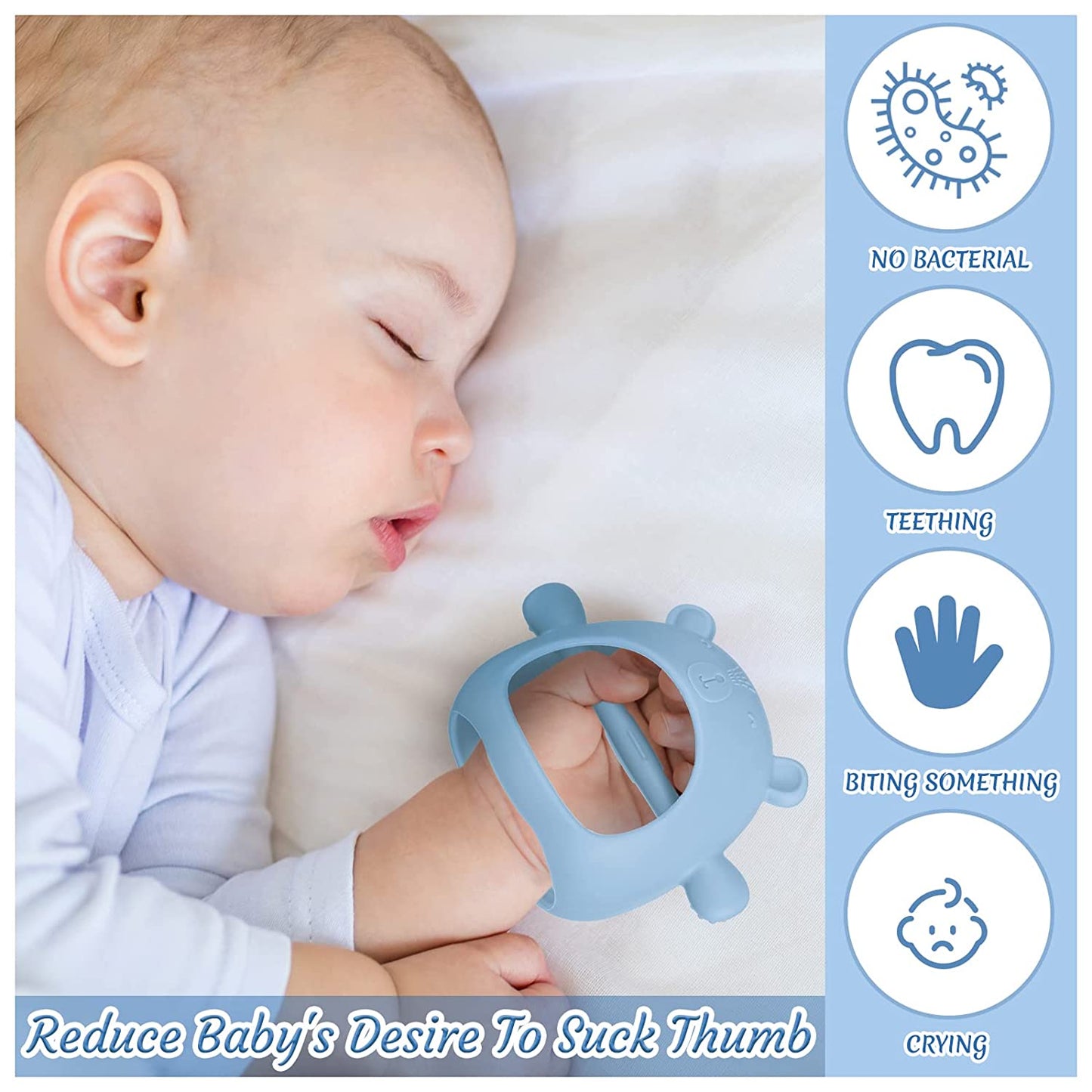 Silicone Baby Teething Toy for 0-6month Infants, for New Born