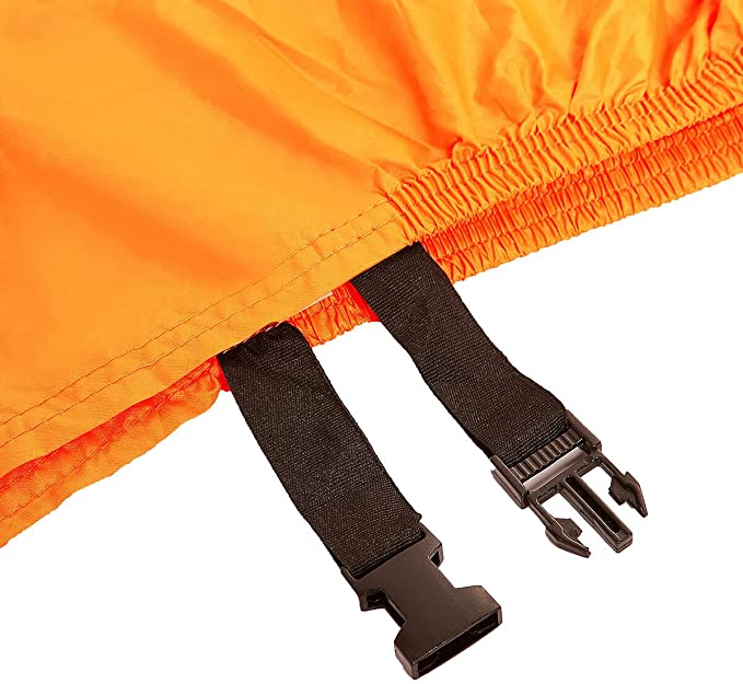 NEW Black and Orange Waterproof Motorcycle Cover XXXL116" Fits Large Cruisers And Touring Bikes
