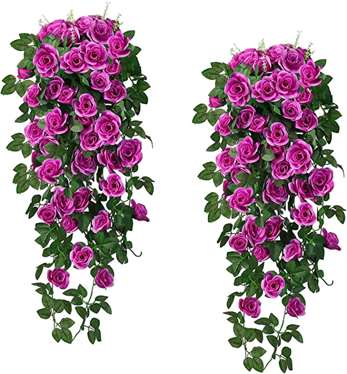 90cm Garland Vine Artificial Flower Purple Fake Ivy Plant Home Garden Party Decor