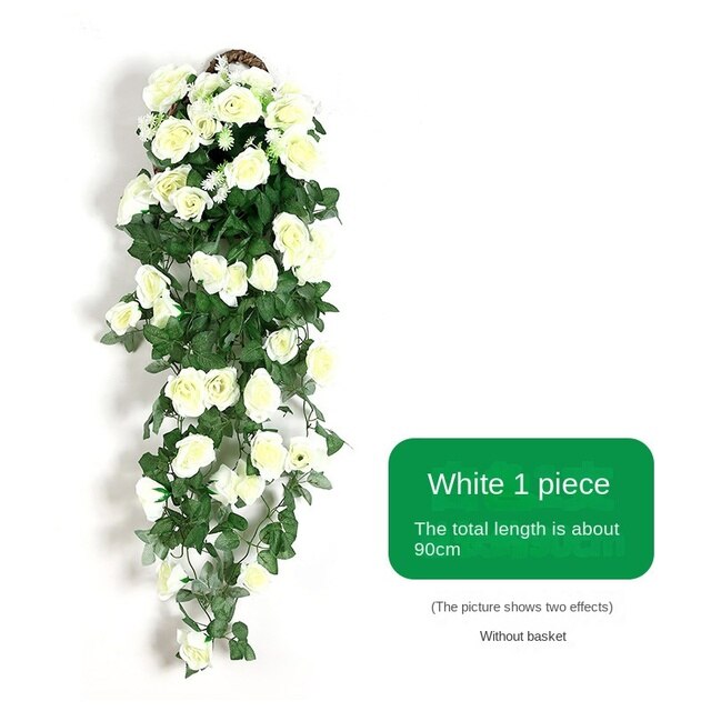 ๐ฟ 90cm White Artificial Flower Garland โ Fake Ivy Vine for Home, Garden & Party Decor