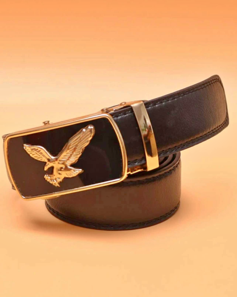 Men Eagle Decor Automatic Buckle Belt
