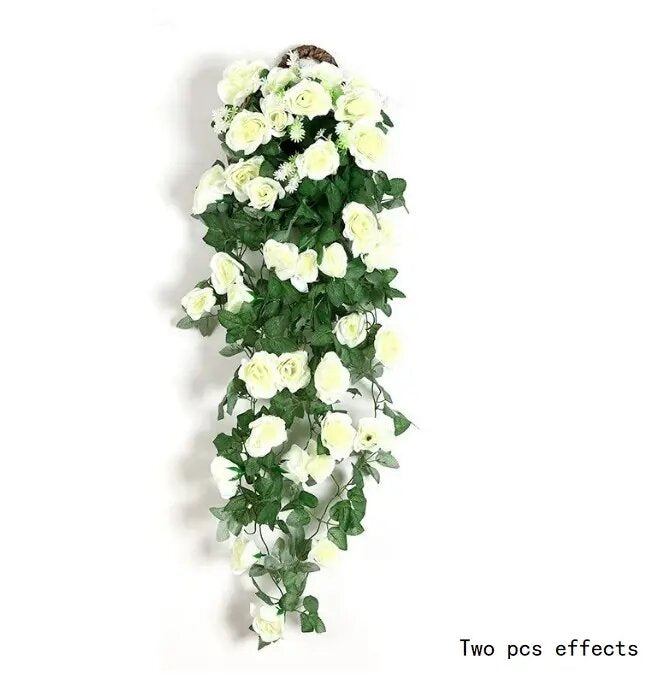 ๐ฟ 90cm White Artificial Flower Garland โ Fake Ivy Vine for Home, Garden & Party Decor