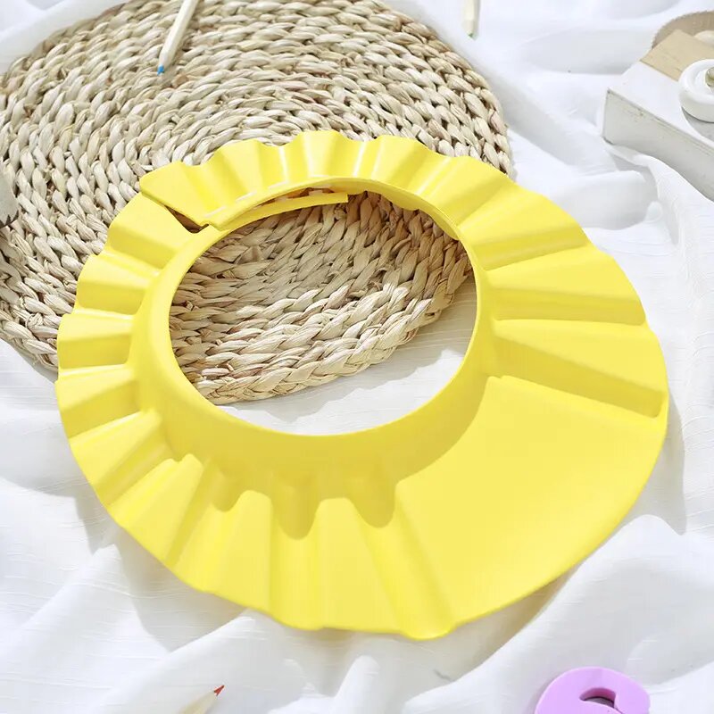 Baby Shower Cap for Kids Toddlers Adjustable Bath Protector Hat Eyes Ears Wash Shield Shampoo Hair
