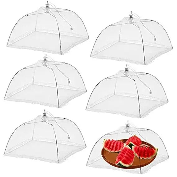 Brand New! 2 Pack Mesh Food Net Covers Umbrella, 17" x 17"