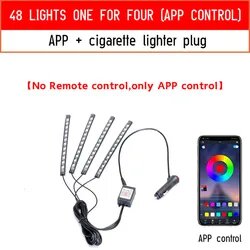 Car LED Interior Lights with Music Sync β 72 RGB LEDs, Bluetooth & Remote Control, USB Ambient Light Strips for Cars, Trucks, SUVs, Motorcycles