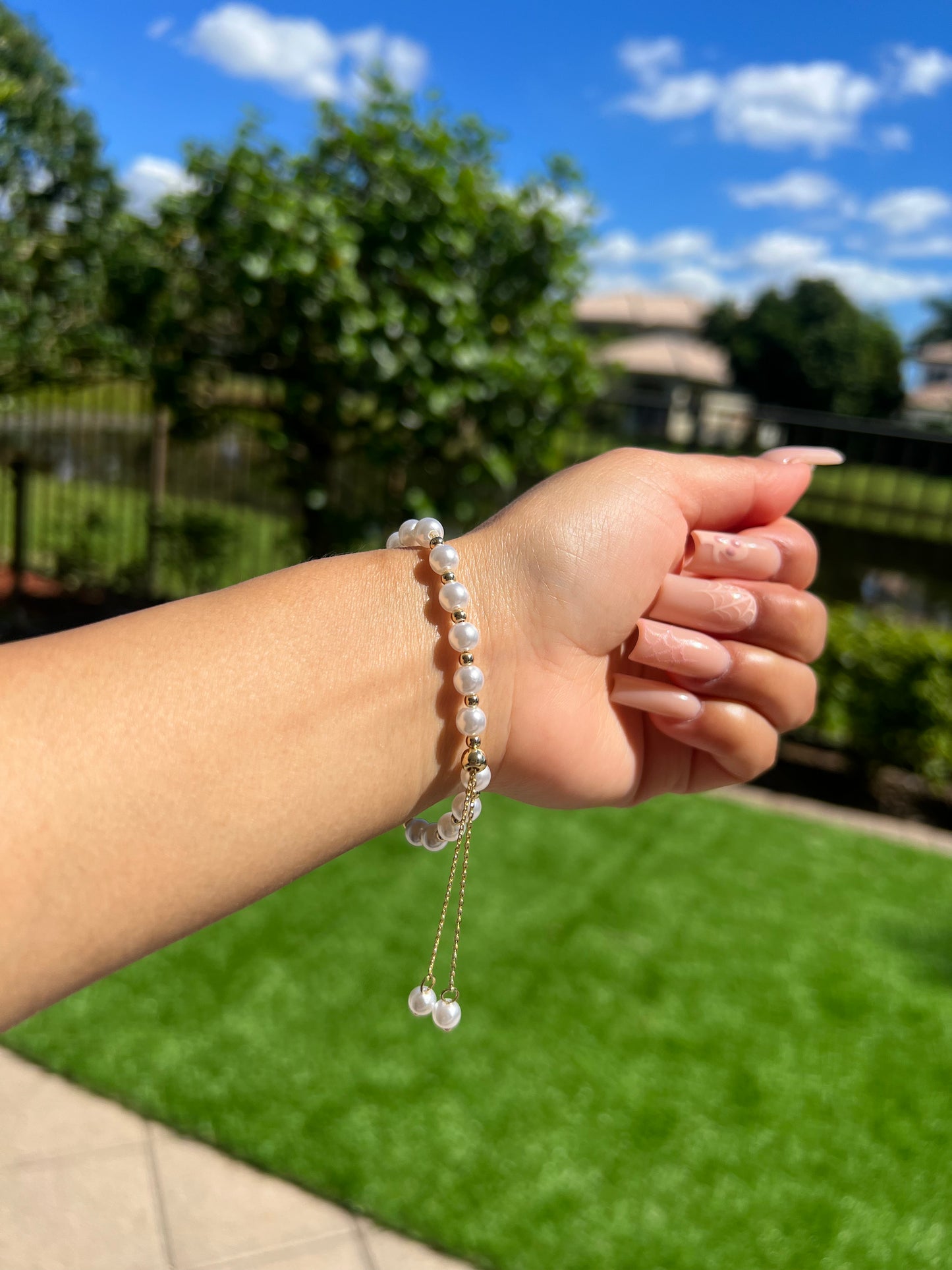 Fashion round pearl bracelet wholesale