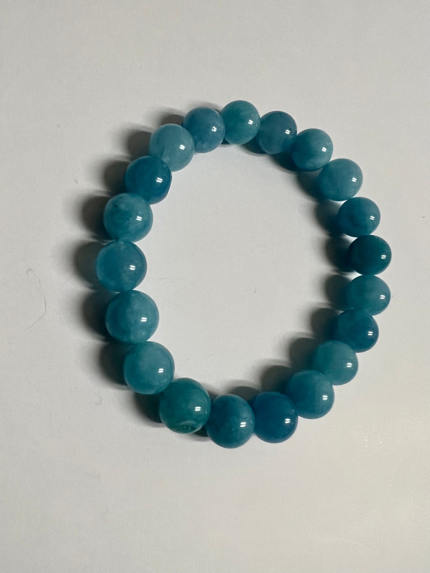 Jade Blue Bracelet 10mm