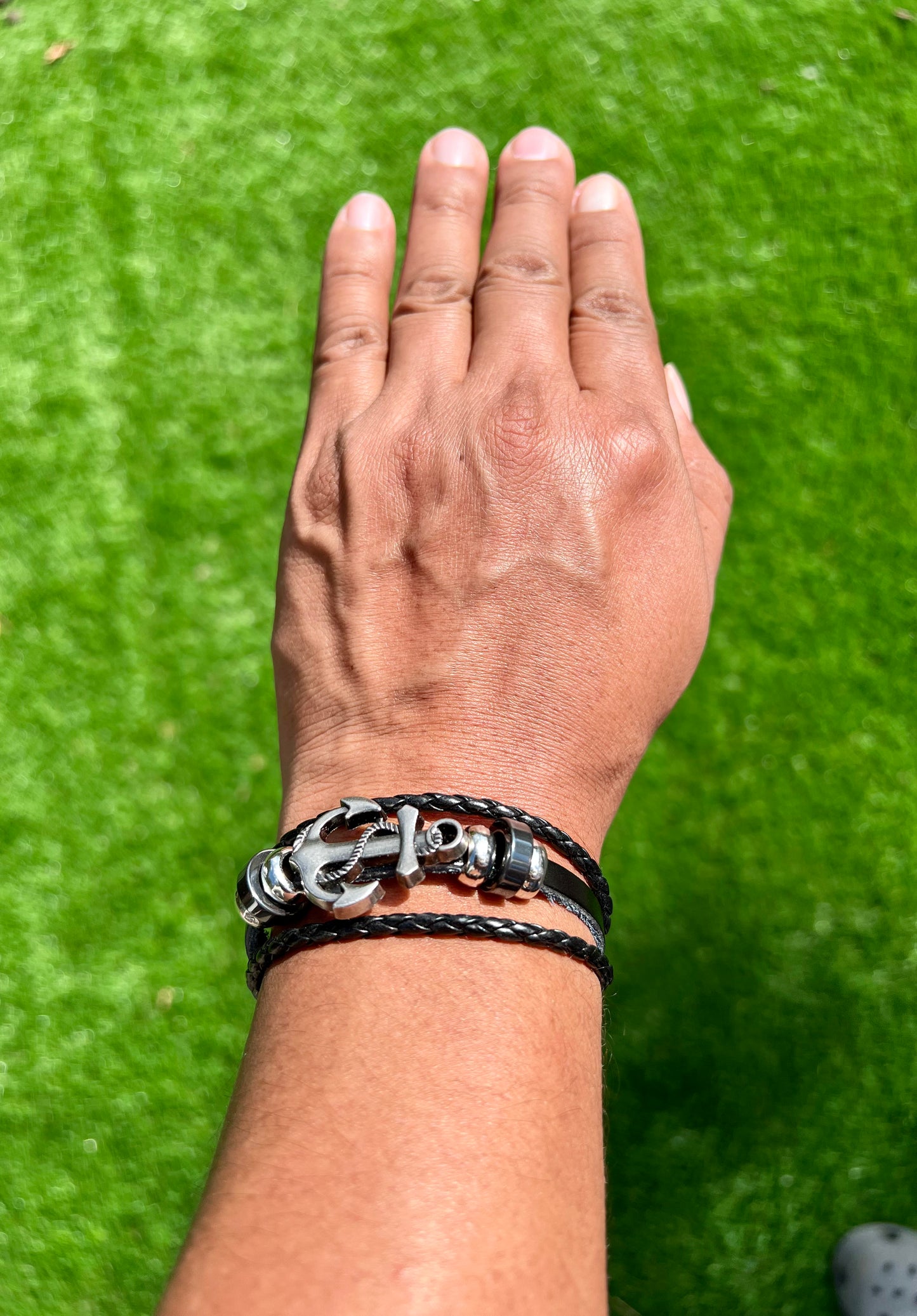 ⚓ Retro Anchor Alloy Layered Bracelet – Bold, Nautical-Inspired Style ⚓