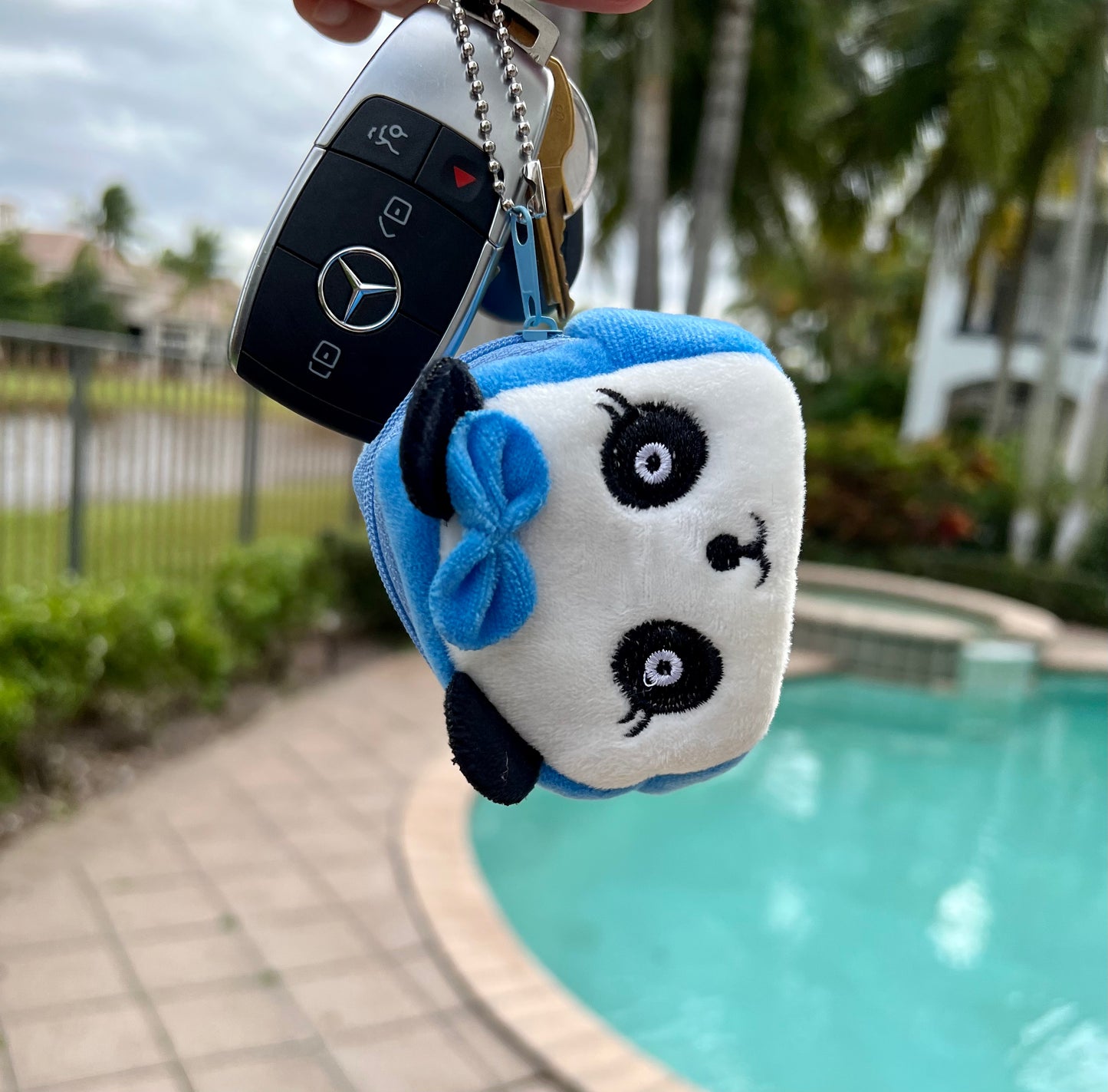 Mini Panda Plush Coin Purse – Cute Cartoon Zipper Wallet, Soft & Portable, 3.15"