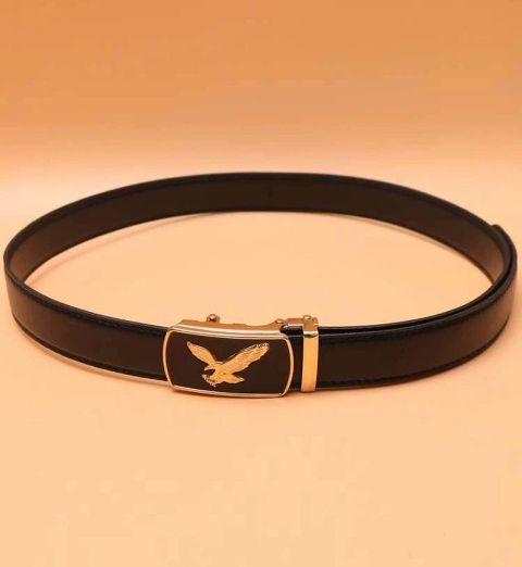 Men Eagle Decor Automatic Buckle Belt