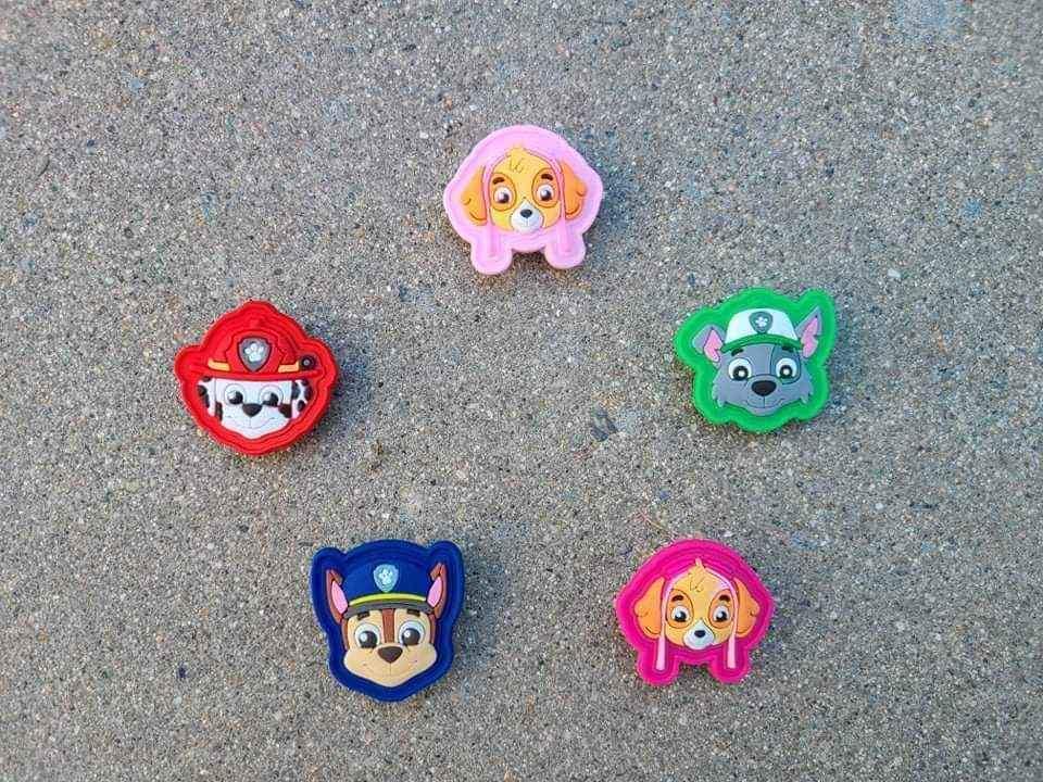 Paw Patrol Shoe Charms – Set of 5 Croc Accessories for Kids