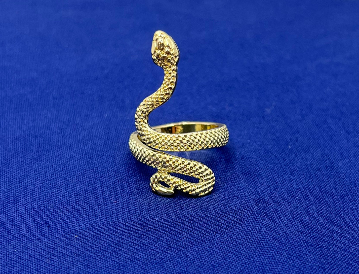 Gold Snake Ring β Adjustable Vintage Punk Animal Ring for Men & Women