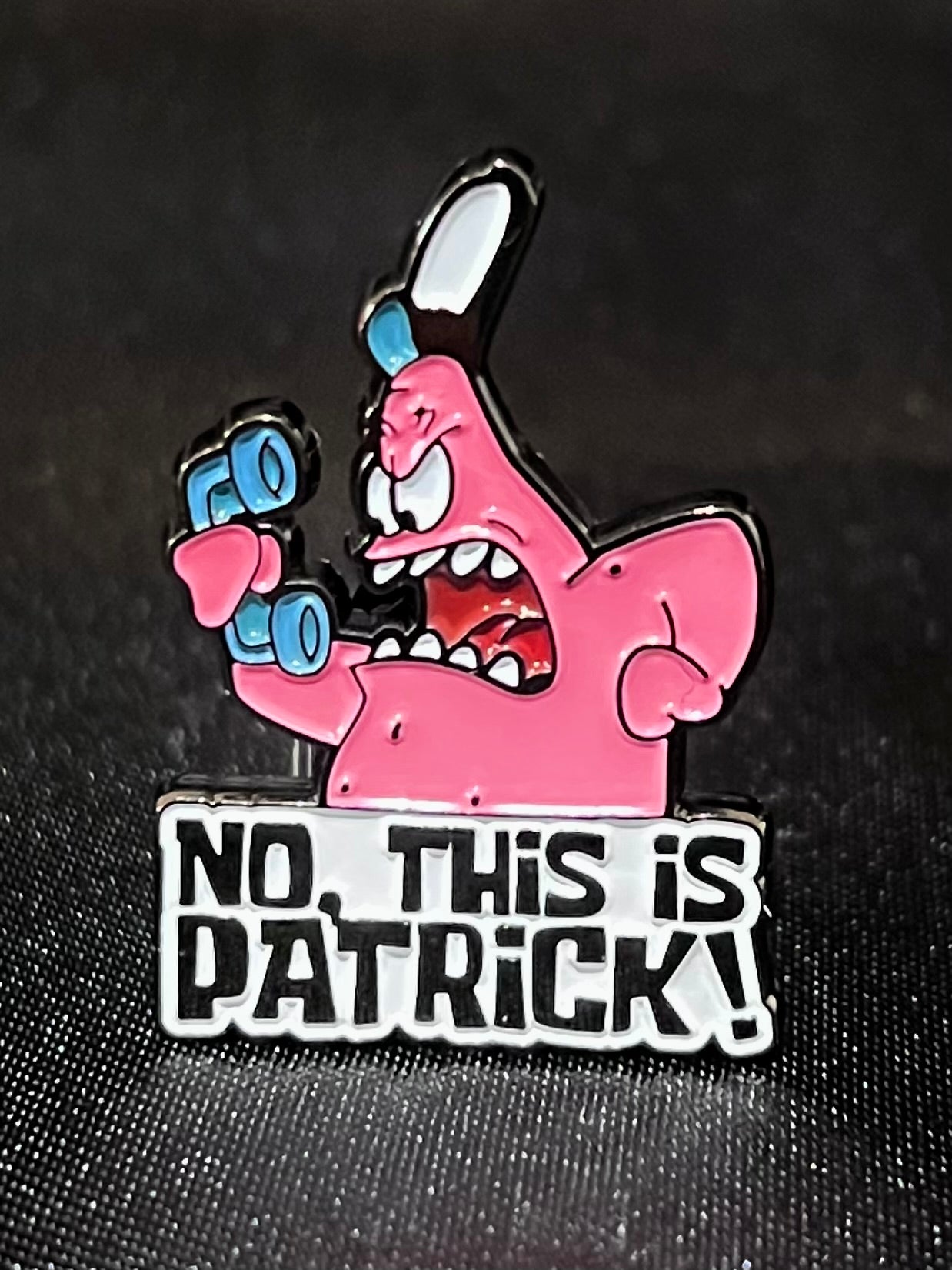 π Patrick Star βNo, This is Patrick!β Enamel Pin β Funny SpongeBob Cartoon Lapel Badge