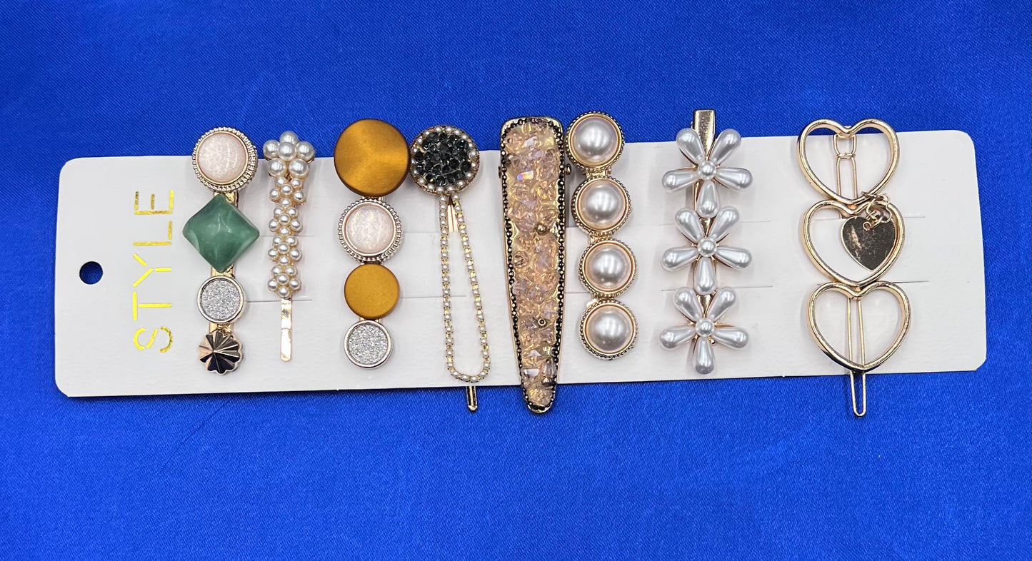 Pearl Hair Clip Set – Fairy Bangs & Headdress Clips