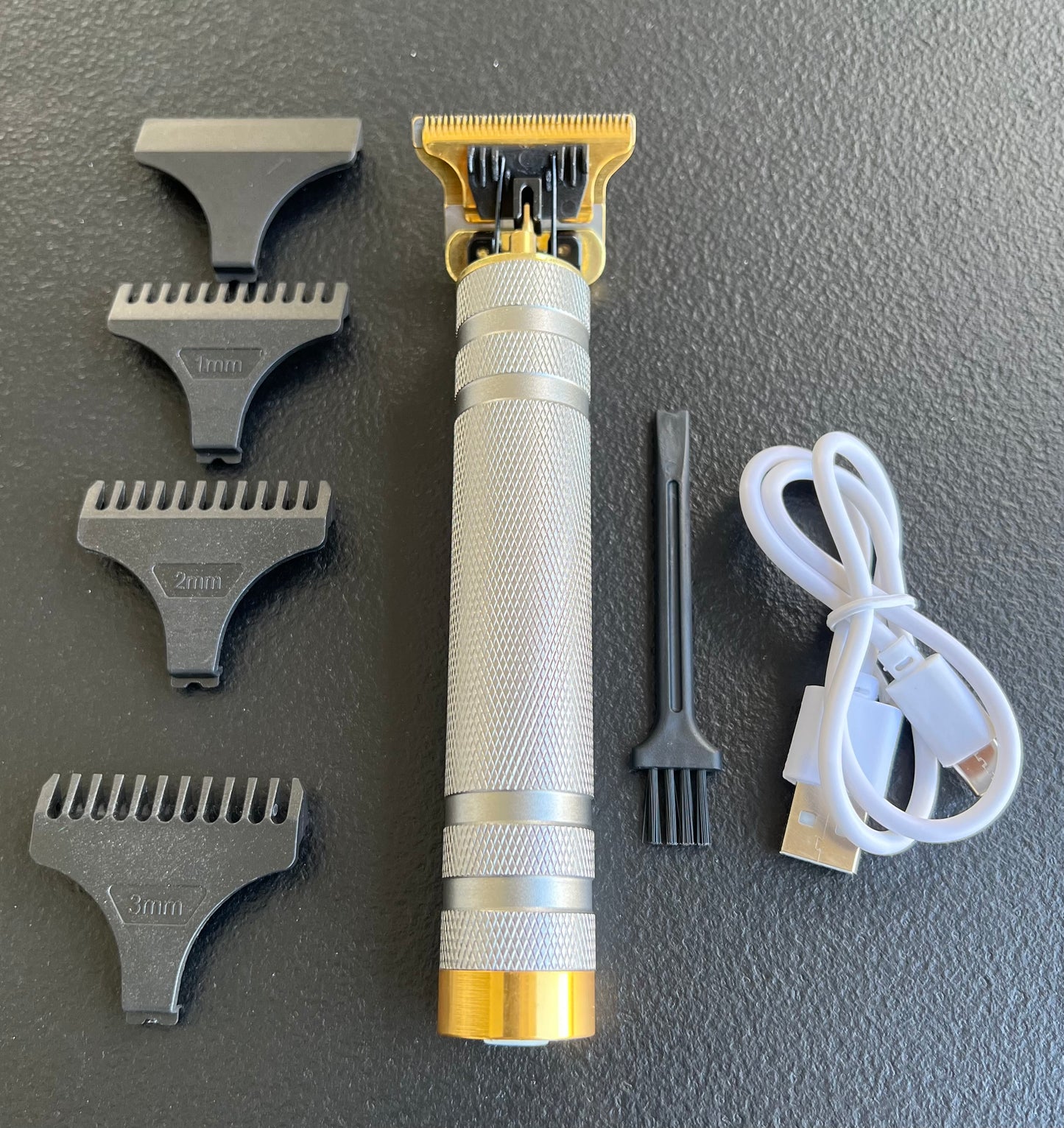 Vintage T9 Barbeador Gold Silver Beard Hair Trimmer Cutter Machine for Men
