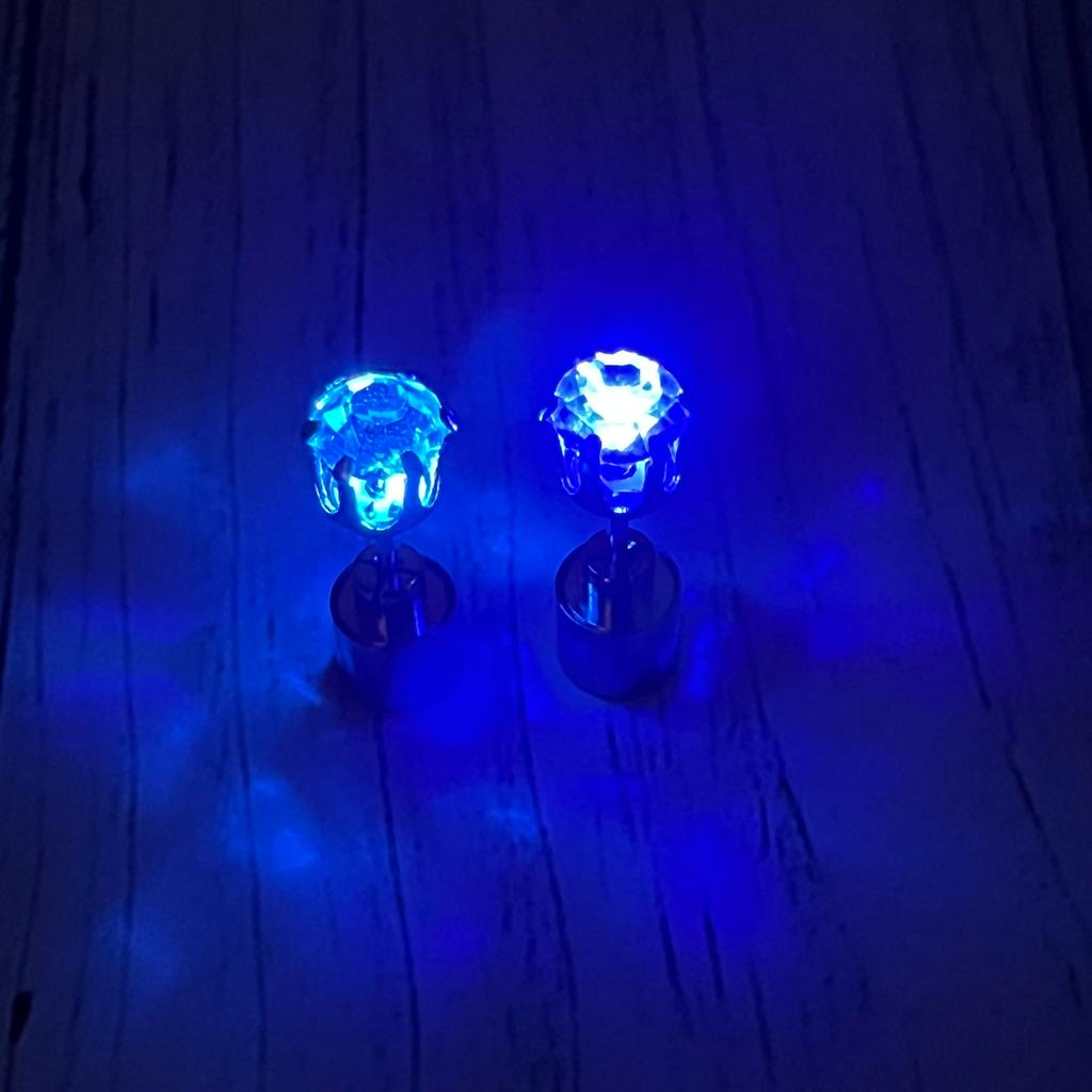 π‘ Blue LED Light Up Earrings β Glow in Style at Every Party! β¨