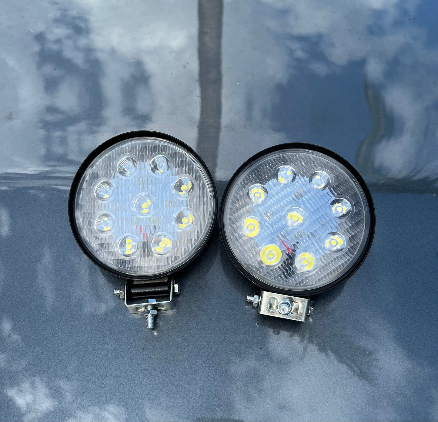 2x 4-Inch LED LIGHT PODS for Offroad fog 6k white lighting. Spot Flood Bright FB225