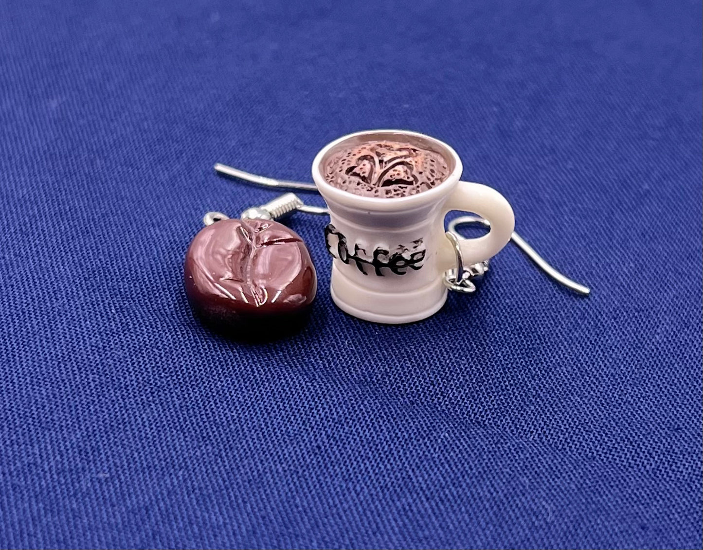 Fashion Coffee Beans Simulation Exaggerated Earrings Wholesale