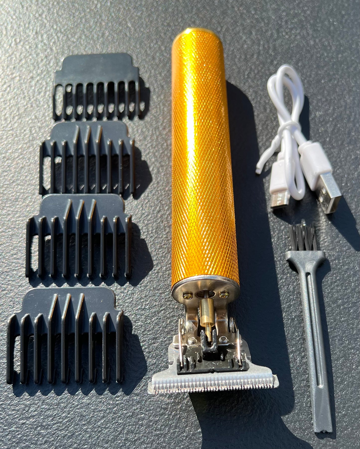 Vintage T9 Barbeador Gold Beard Hair Trimmer Cutter Machine for Men