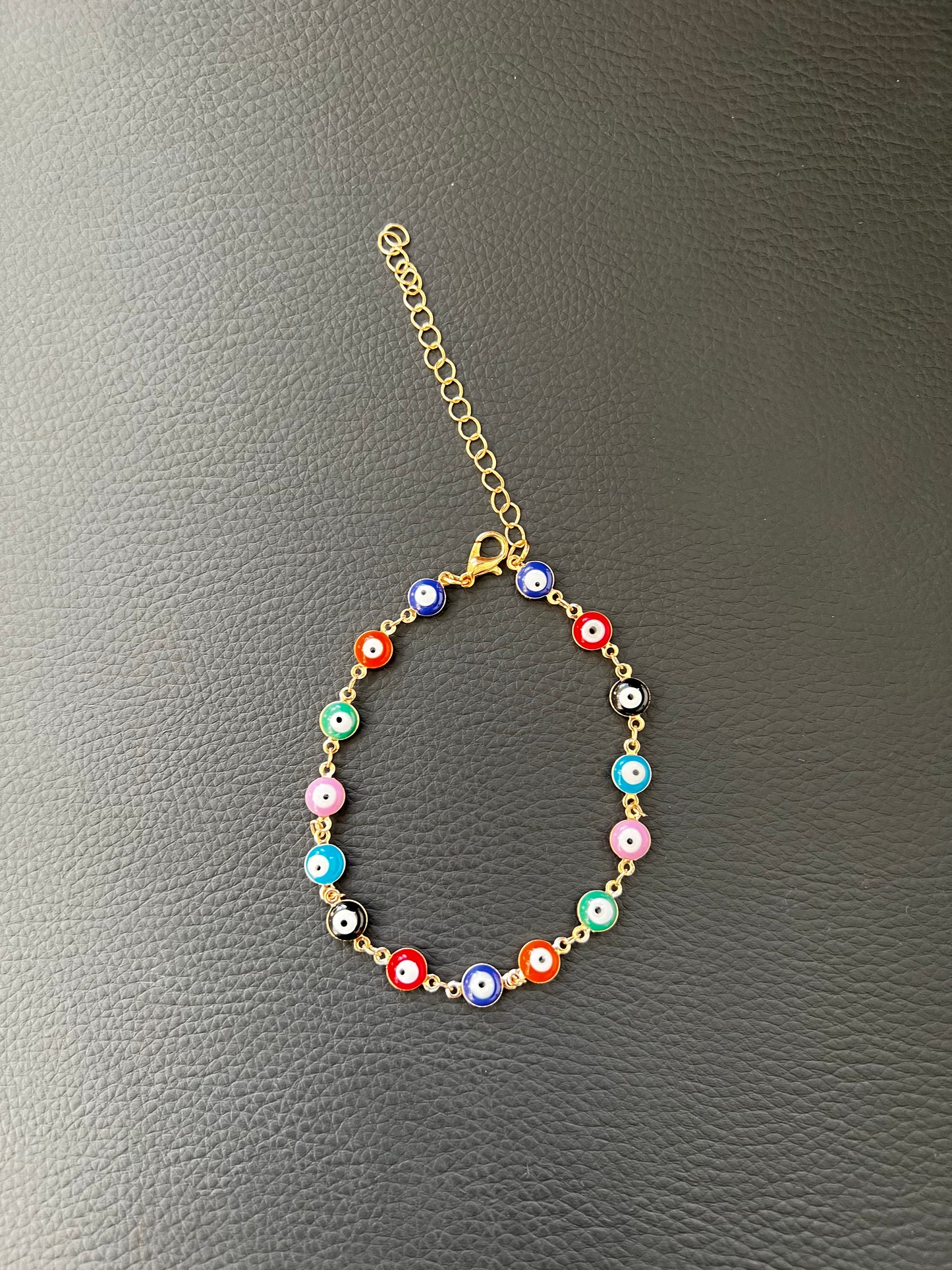 bohemian style colorful retro 15 devil eyes necklace bracelet anklet combination accessories