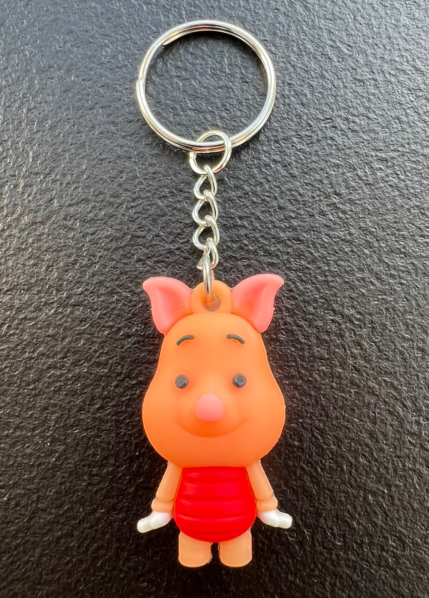 Piglet Pvc Metal Plating Bag Pendant Keychain