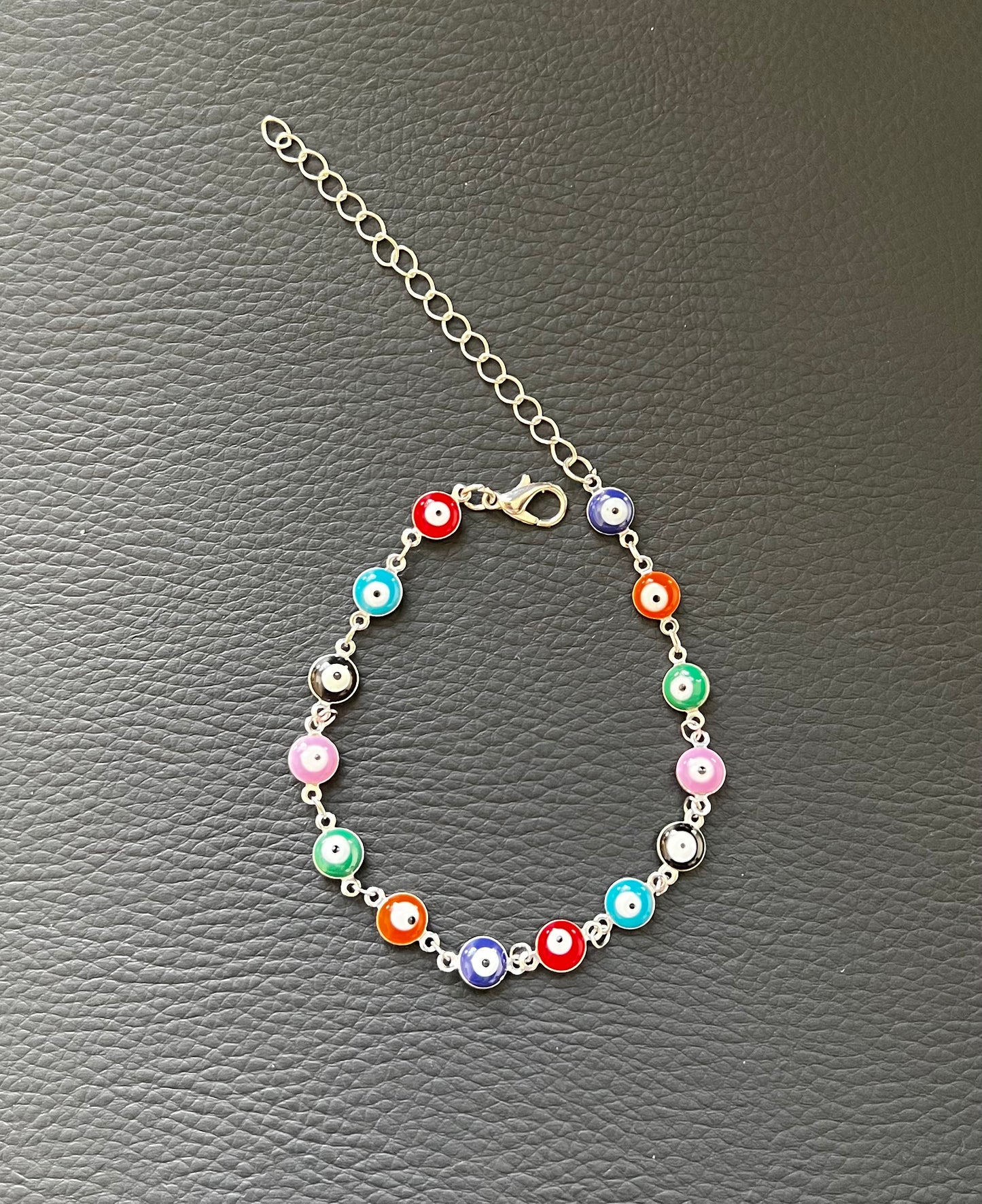 bohemian style colorful retro 14 devil eyes necklace bracelet anklet combination accessories