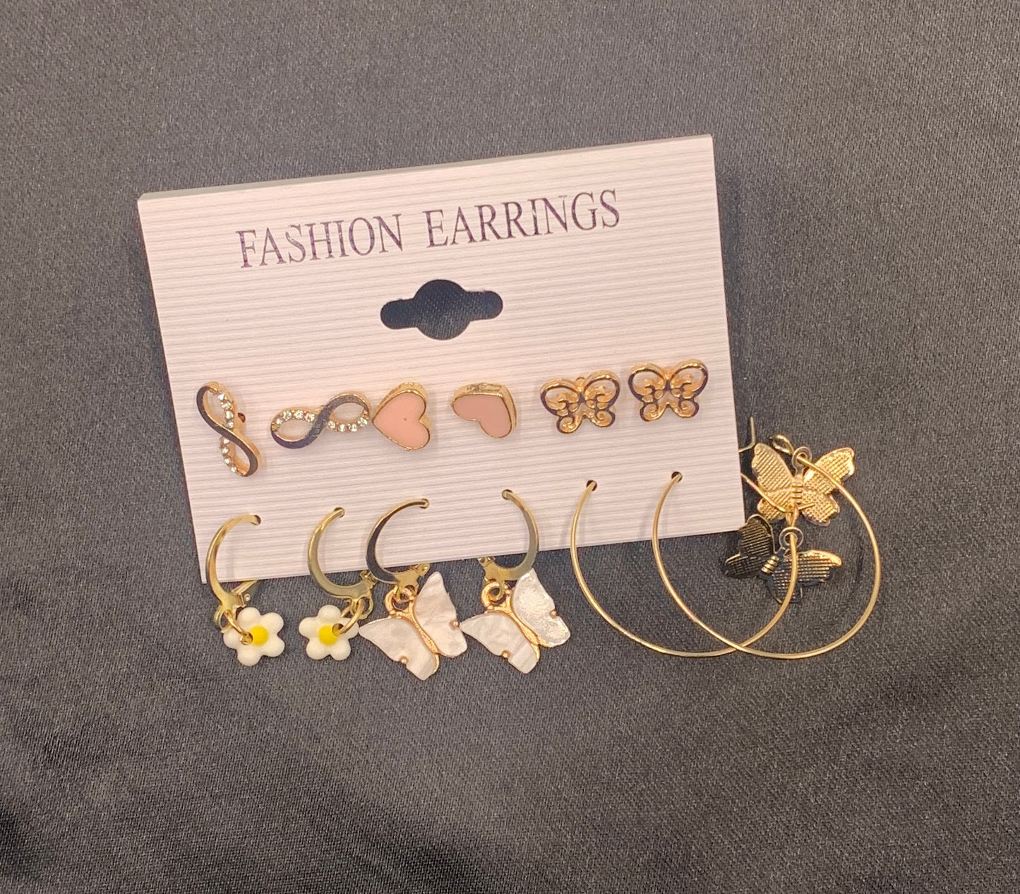 new butterfly earrings set 6 pairs creative butterfly earrings heart earrings