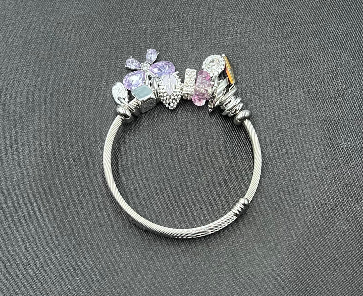 Butterfly Pendant Alloy Bracelet – Elegant Jewelry