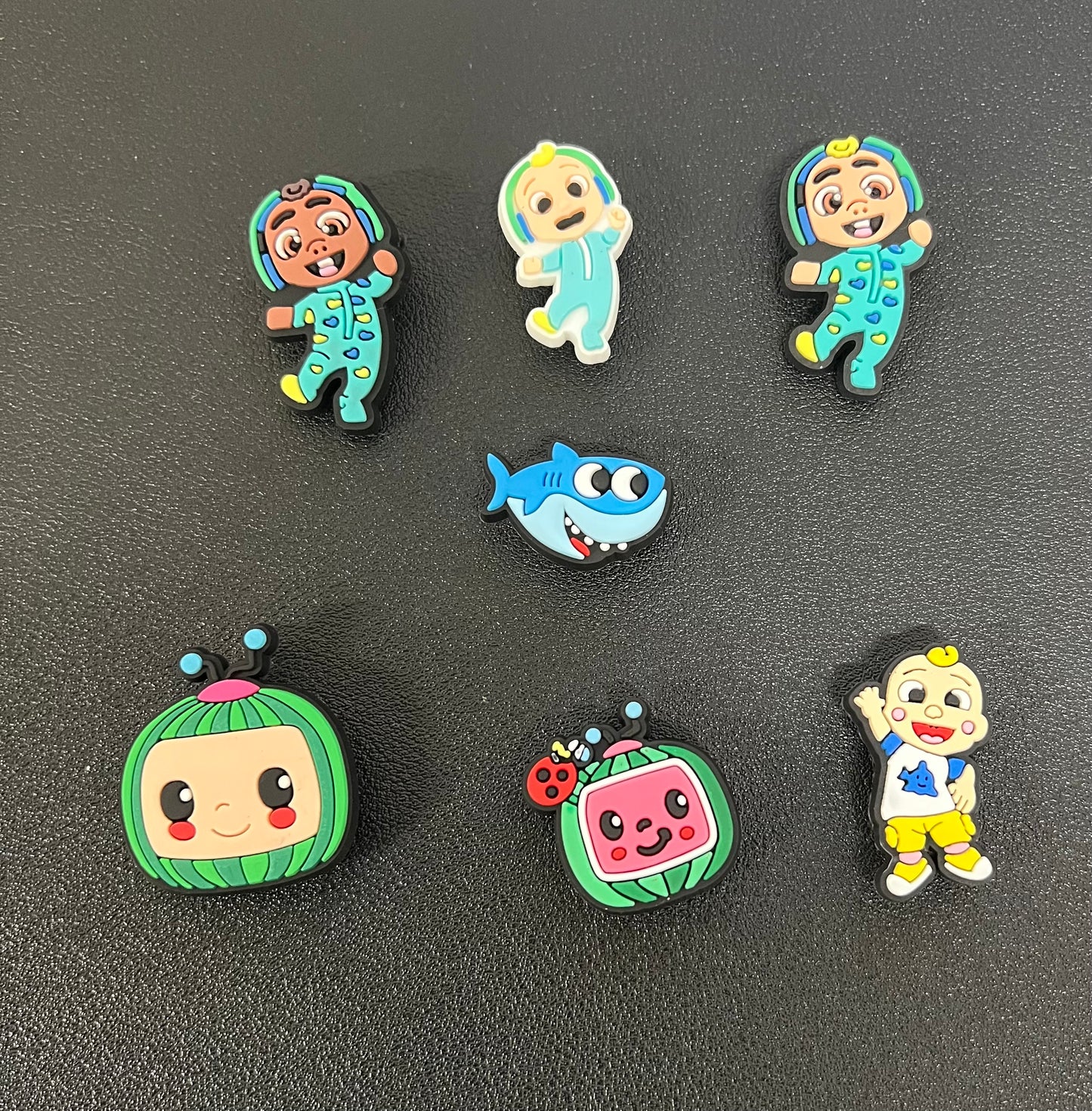 π Cocomelon Shoe Charms β Set of 7 | Cute Cartoon Accessories for Crocs & More