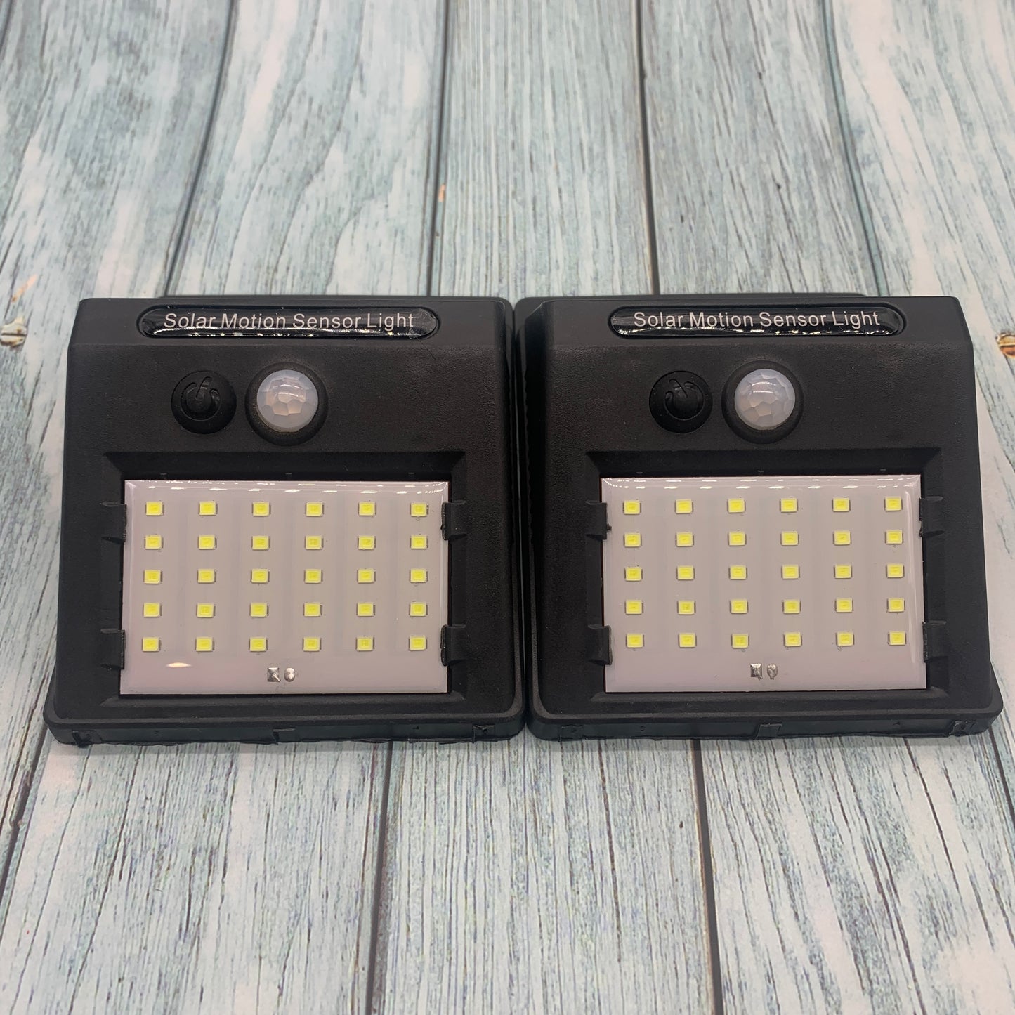 Set of 2 Solar Motion Sensor Lights – 40-LED Outdoor Wall & Garden Security Lamps
