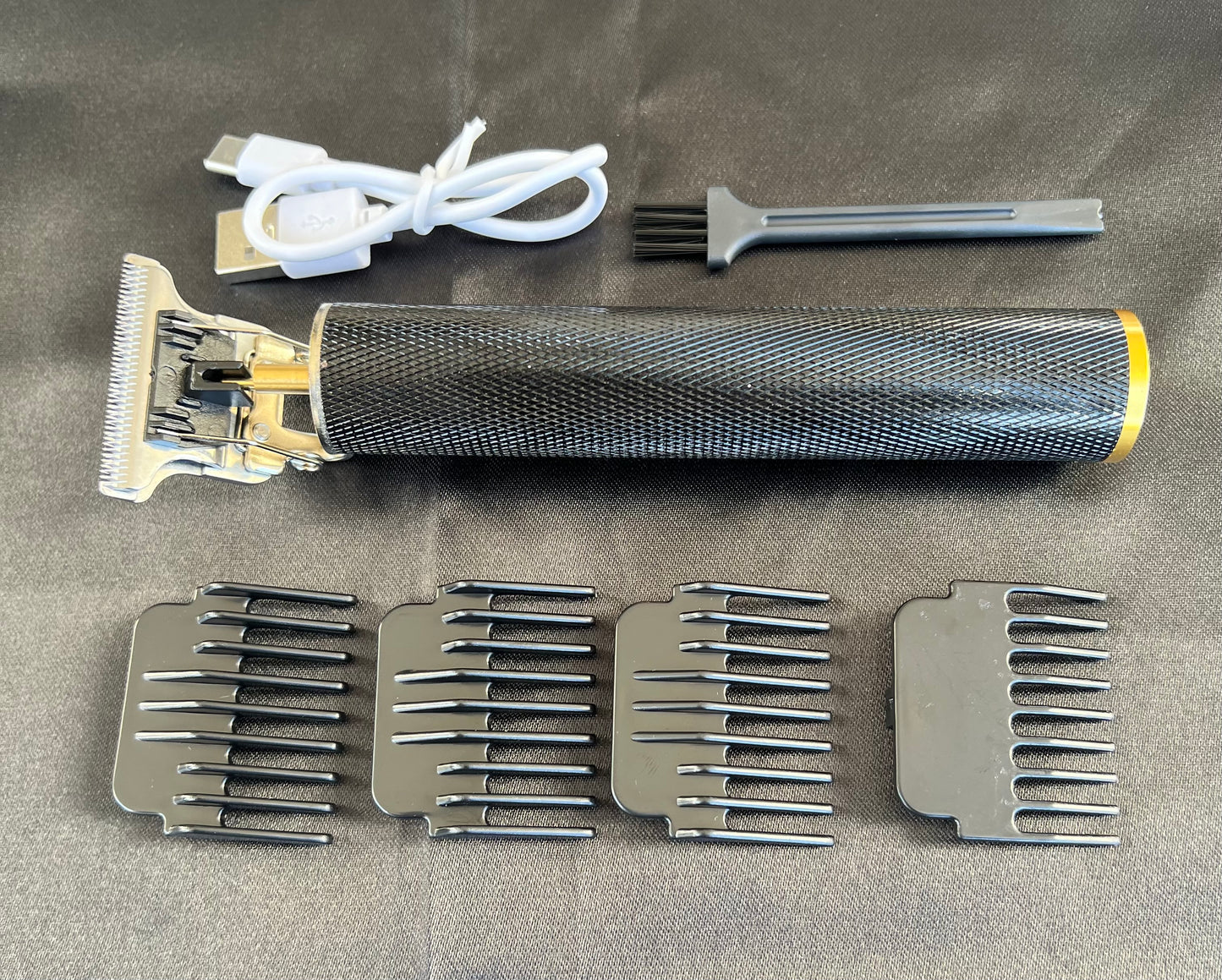 Vintage T9 Barbeador Black Gold Beard Hair Trimmer Cutter Machine for Men