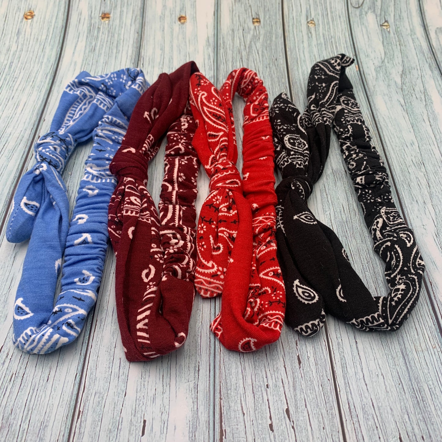 4 Pack Elastic Headbands Rabbit Ear Bow Headband Turban Head wraps Hair Band