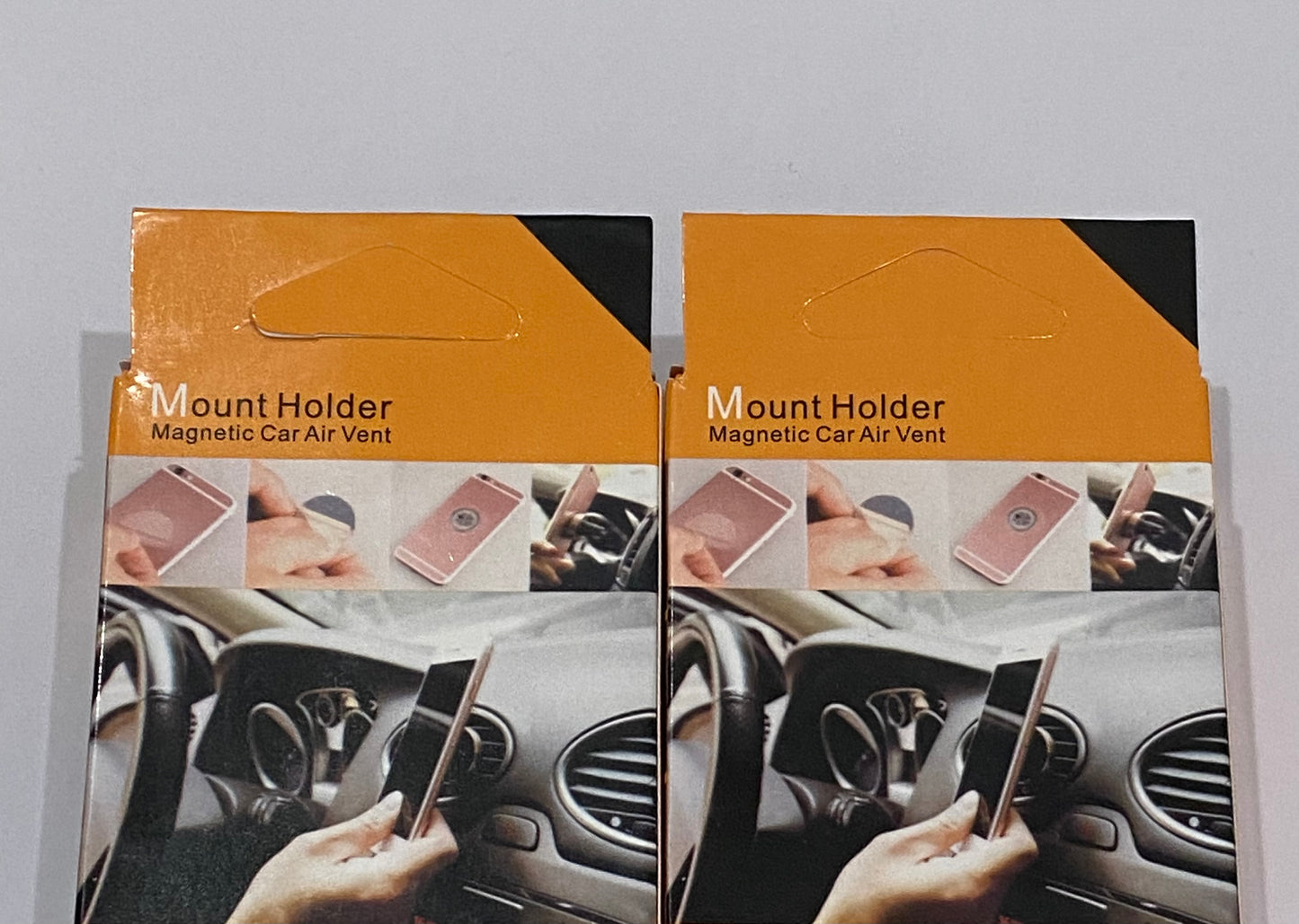 2 Pack Magnetic Car Mount Universal Car Phone Holder Dashboard Stand For iPhone Android Samsung GPS