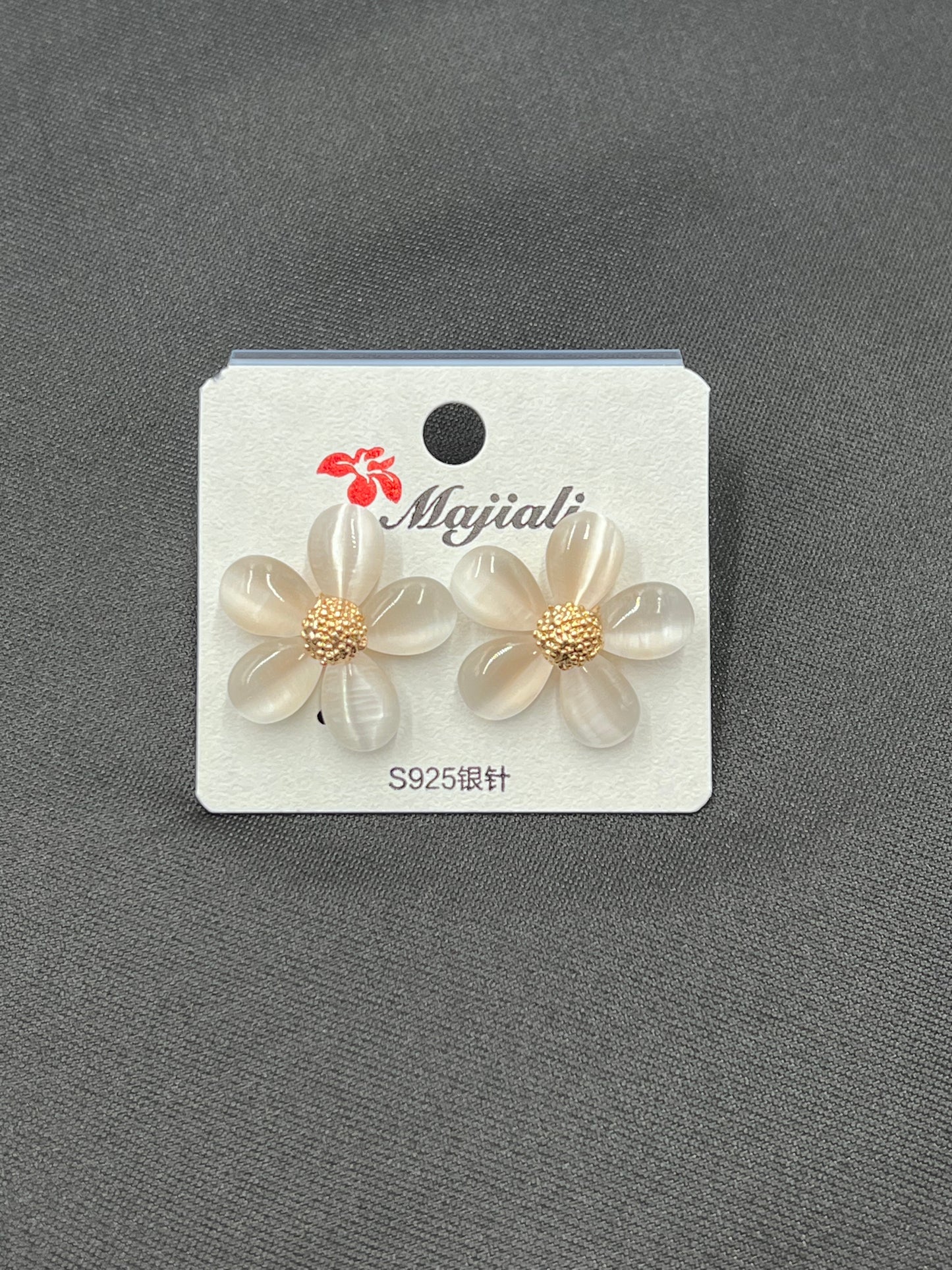 Korean Fashion Opal Flower Earrings – Sweet OL Style
