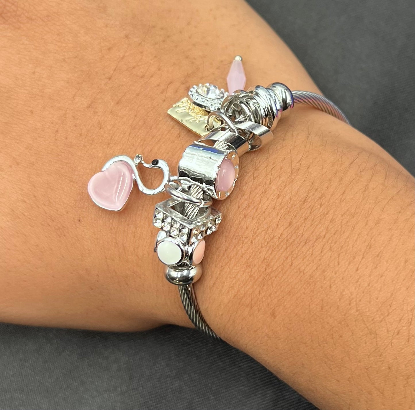 Minimalist Swan Bracelet – Simple Alloy Jewelry