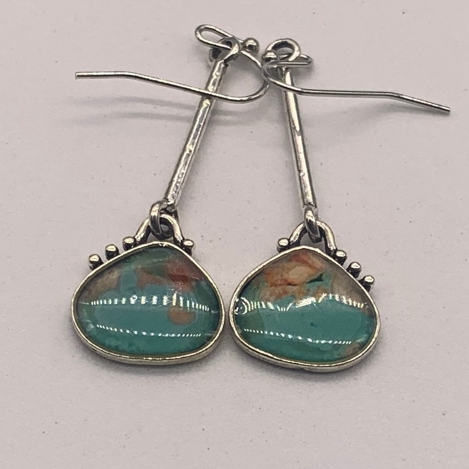 π’ Vintage Silver Opal Turtle Dangle Earrings β Wedding & Party Jewelry πβ¨