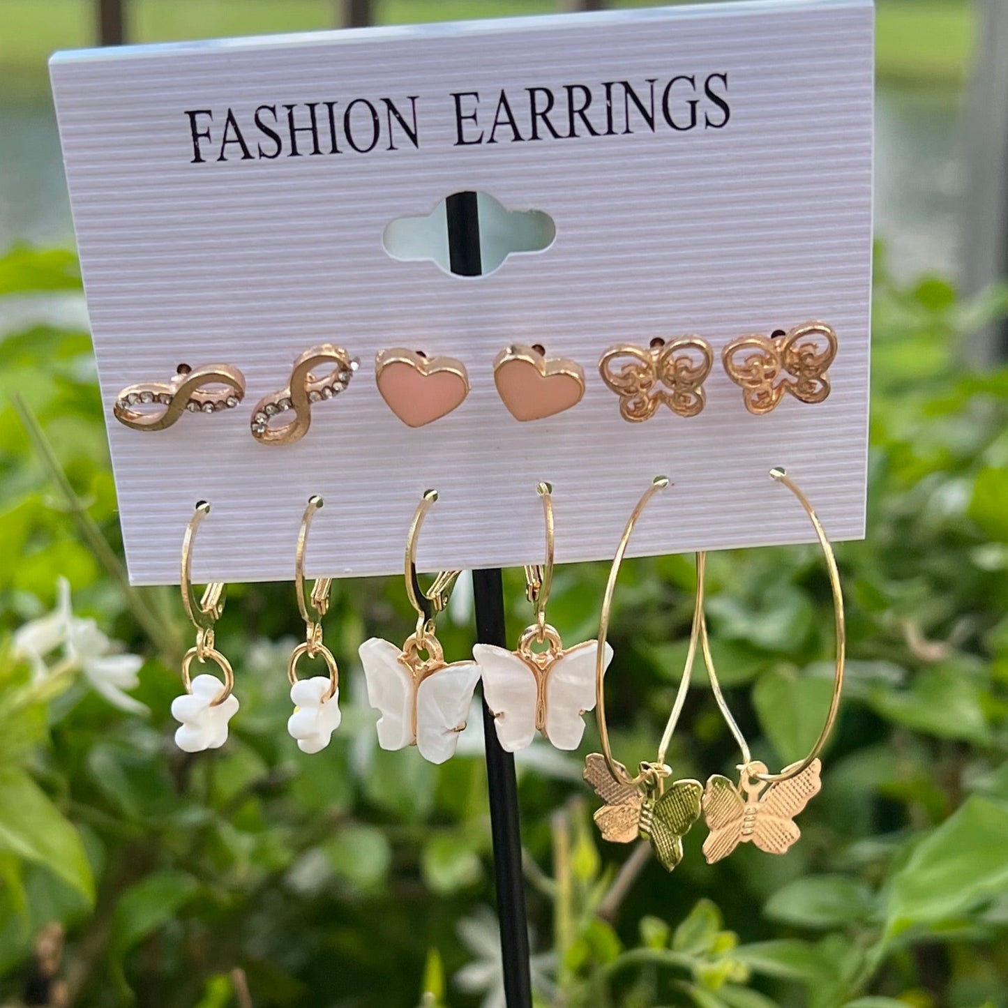 new butterfly earrings set 6 pairs creative butterfly earrings heart earrings